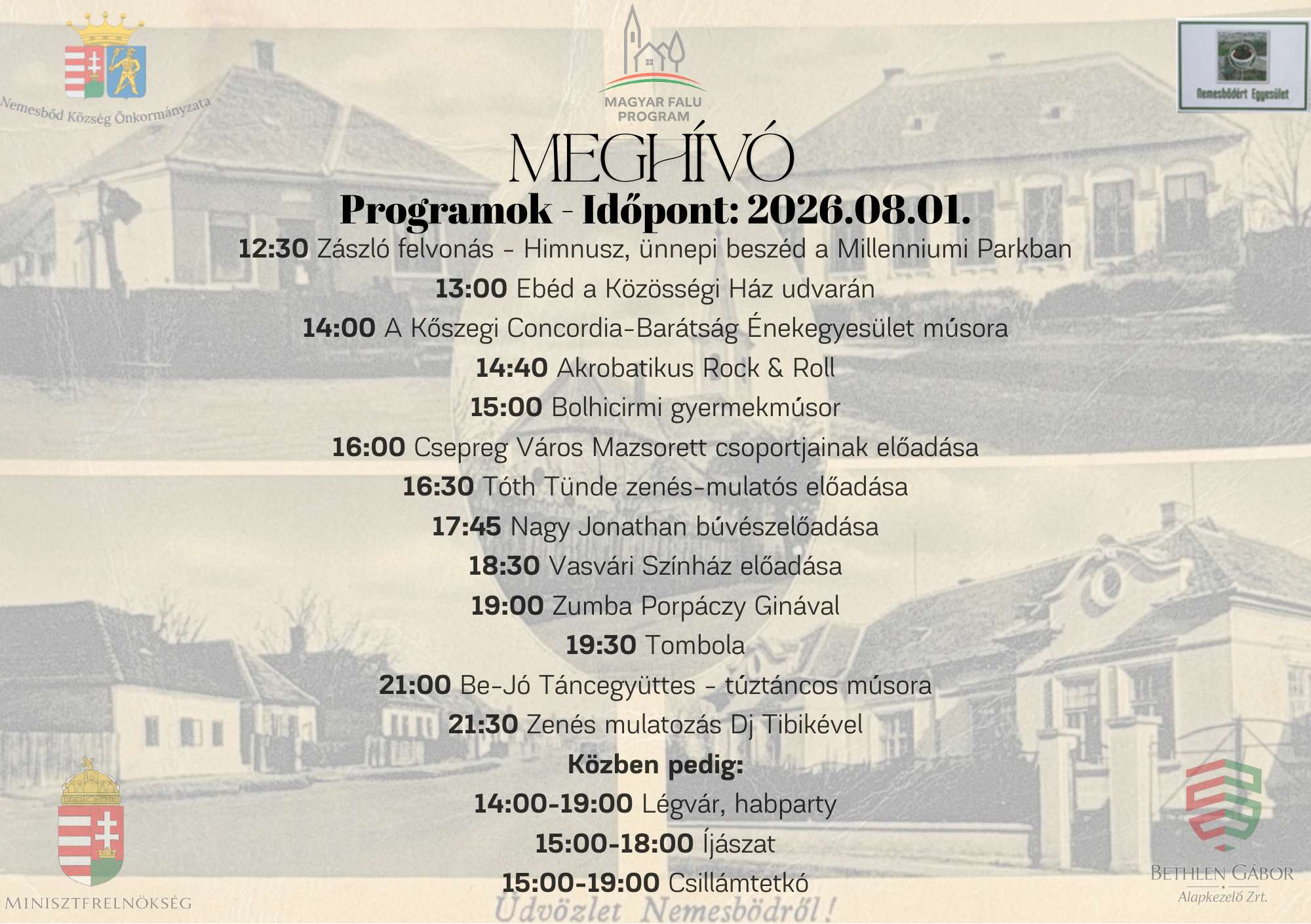 Ünnepeltük a 800 éves Nemesbődöt!